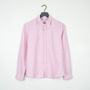 Peter Manning NYC Pink Stripe Button Down Shirt Oxford cotton sz 3